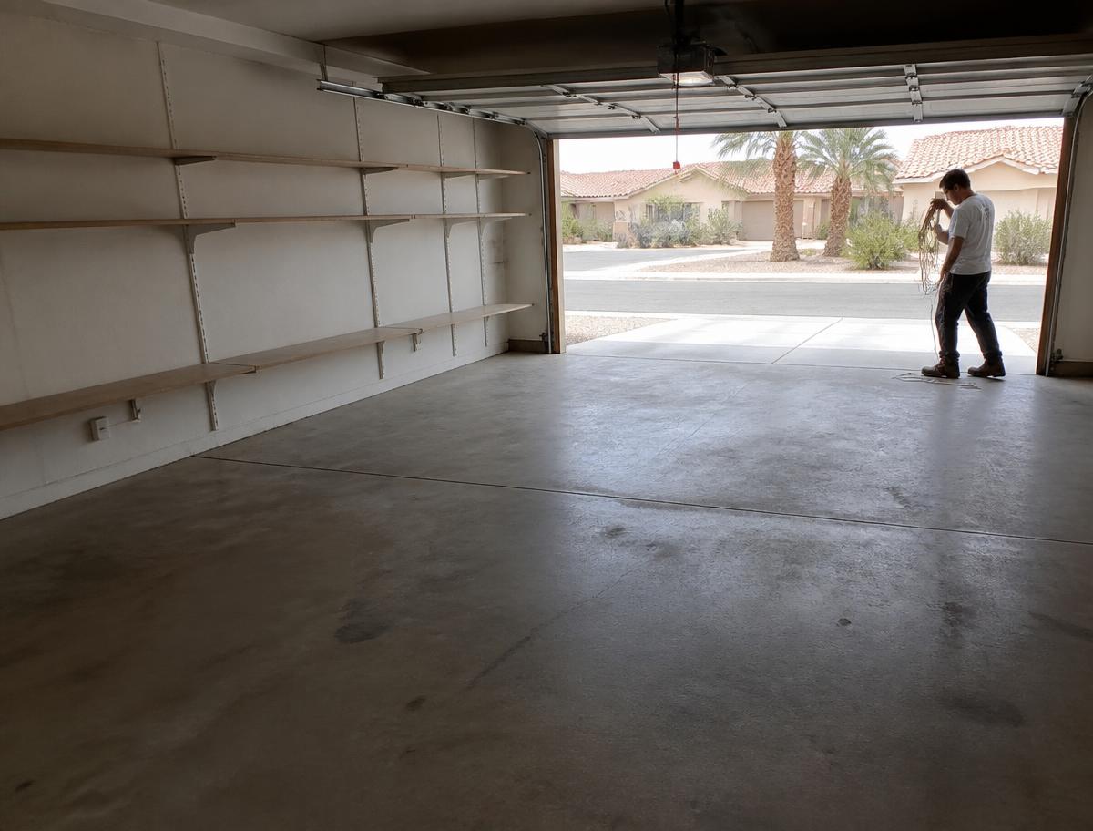 The same Las Vegas space swept clean after estate clean outs was finished